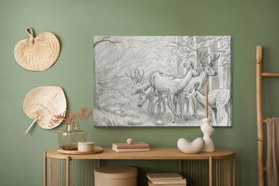 Ljuddämpande tavla - Sketch of a deer