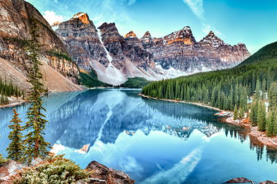 Ljuddämpande tavla - Moraine Lake in banff