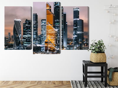 Ljuddämpande tavla - Panorama of moscow city