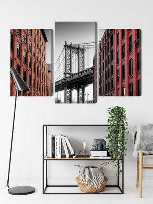 Ljuddämpande tavla - Manhattan bridge view