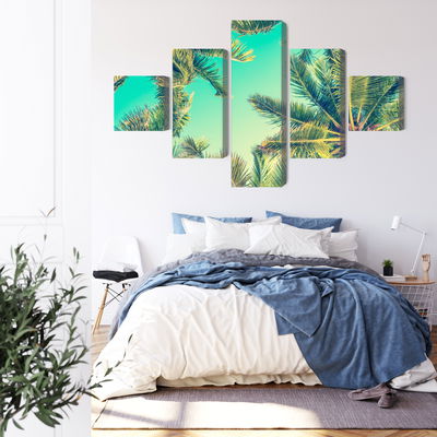 Ljuddämpande tavla - Bottom view of the palm trees