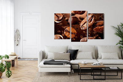 Ljuddämpande tavla - Brown coffee beans