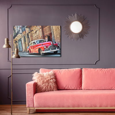 Ljuddämpande tavla - Retro car and architecture