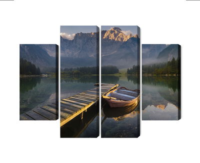 Ljuddämpande tavla - Wooden bridge over