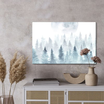 Ljuddämpande tavla - The moon over the misty