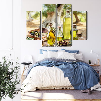 Ljuddämpande tavla - Oil bottles