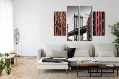 Ljuddämpande tavla - Manhattan bridge view