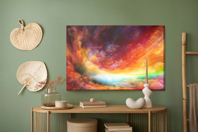 Ljuddämpande tavla - The abstract colors