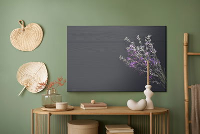 Ljuddämpande tavla - Lavender on the background