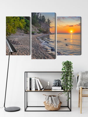 Ljuddämpande tavla - Sunset on the baltic sea