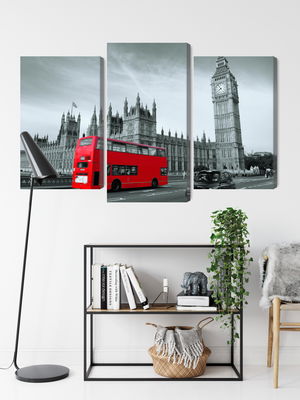 Ljuddämpande tavla - Red London bus