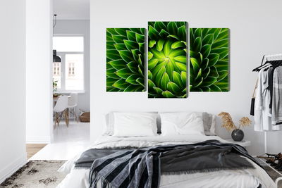 Ljuddämpande tavla - Green plant on a macro scale