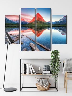 Ljuddämpande tavla - Swiftcurrent lake in the Usa