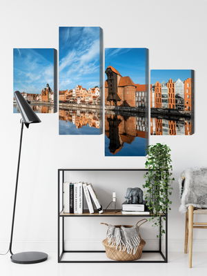 Ljuddämpande tavla - Panorama of gdansk