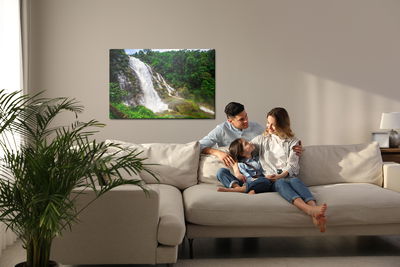 Ljuddämpande tavla - Waterfall in the tropical