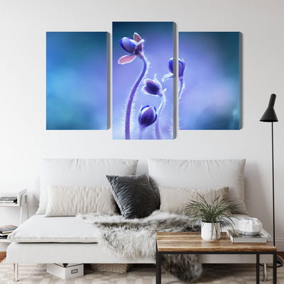 Ljuddämpande tavla - Delicate flowers on a macro