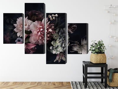 Ljuddämpande tavla - Flowers in vintage style