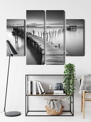 Ljuddämpande tavla - A dilapidated pier