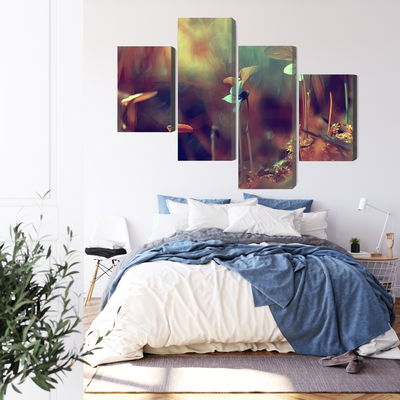 Ljuddämpande tavla - Delicate plants on a macro