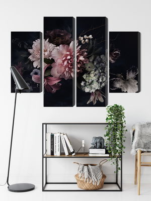 Ljuddämpande tavla - Flowers in vintage style