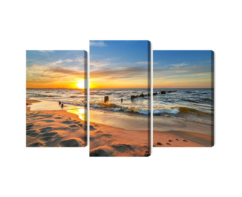 Ljuddämpande tavla - Baltic sea at sunset