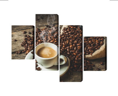 Ljuddämpande tavla - A cup of hot coffee