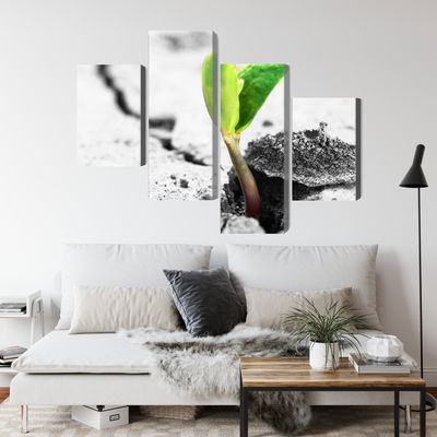 Ljuddämpande tavla - 3d plant sprouting