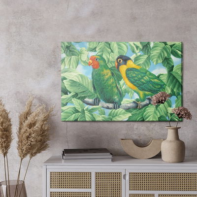 Ljuddämpande tavla - Beautiful colorful parrots