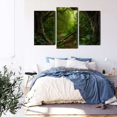 Ljuddämpande tavla - Path in the tropical forest