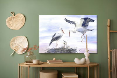 Ljuddämpande tavla - Stroch in aqaurell colours