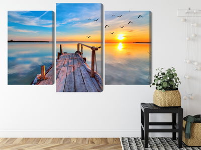 Ljuddämpande tavla - West by the lake