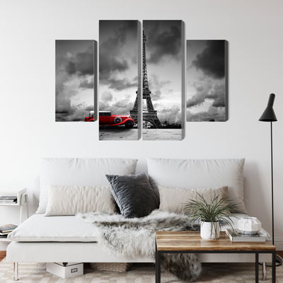 Ljuddämpande tavla - Black and white view