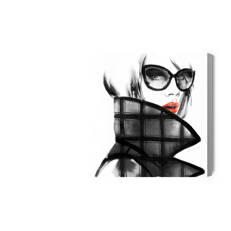 Ljuddämpande tavla - Stylish female portrait