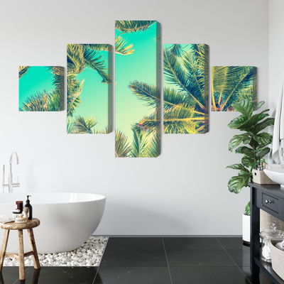 Ljuddämpande tavla - Bottom view of the palm trees