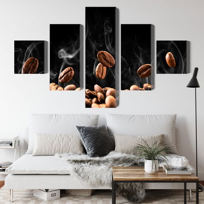 Ljuddämpande tavla - Hot coffee beans