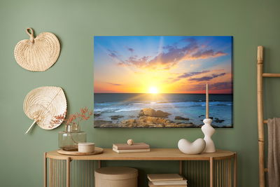 Ljuddämpande tavla - Sunrise on the seashore