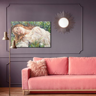 Ljuddämpande tavla - a red-haired beauty