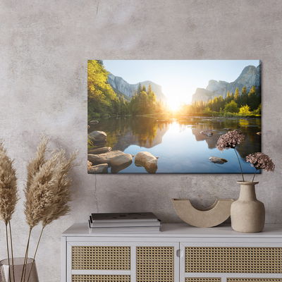 Ljuddämpande tavla - Sunrise in the yosemite