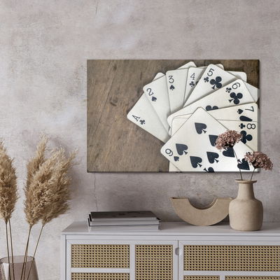 Ljuddämpande tavla - Cards with black symbols