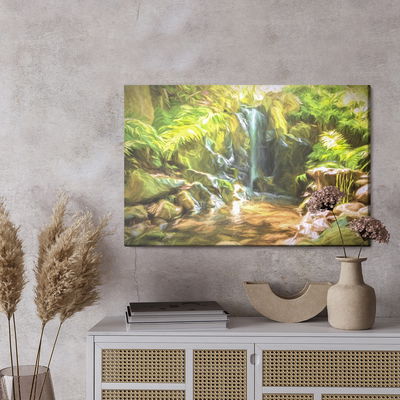 Ljuddämpande tavla - A waterfall in the jungle