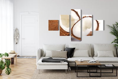 Ljuddämpande tavla - Coconut halves