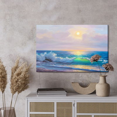 Ljuddämpande tavla - Sunny morning at the seaside