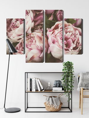 Ljuddämpande tavla - Delicate vintage peony