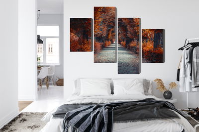 Ljuddämpande tavla - A path deep into the autumn