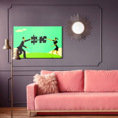 Ljuddämpande tavla - Pair connecting a vintage