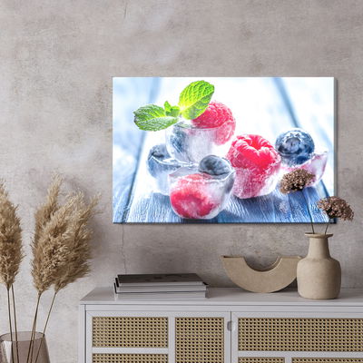Ljuddämpande tavla - Forest fruits in ice