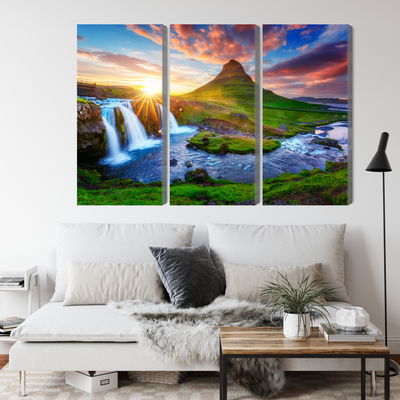 Ljuddämpande tavla - View of the kirkjufellsfoss