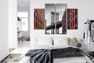 Ljuddämpande tavla - Manhattan bridge view