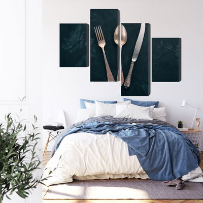Ljuddämpande tavla - Old cutlery