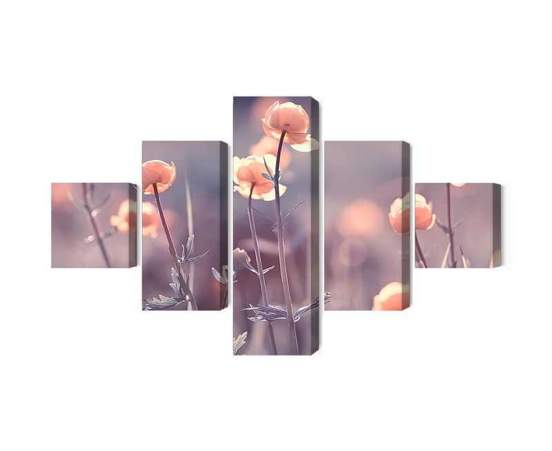 Ljuddämpande tavla - Spring 3d flowers